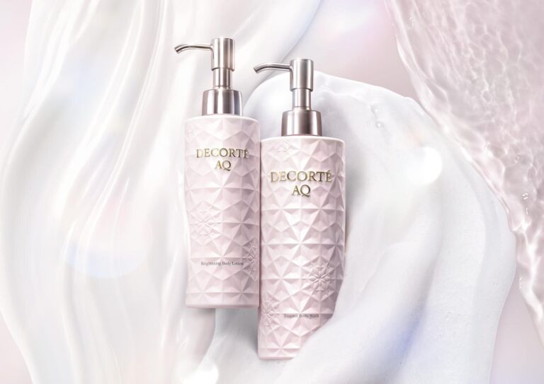 Премиальная линия COSME DECORTE «AQ»: осень 2025 — роскошный пенящийся гель для тела с эффектом сыворотки и отбеливающее молочко для тела